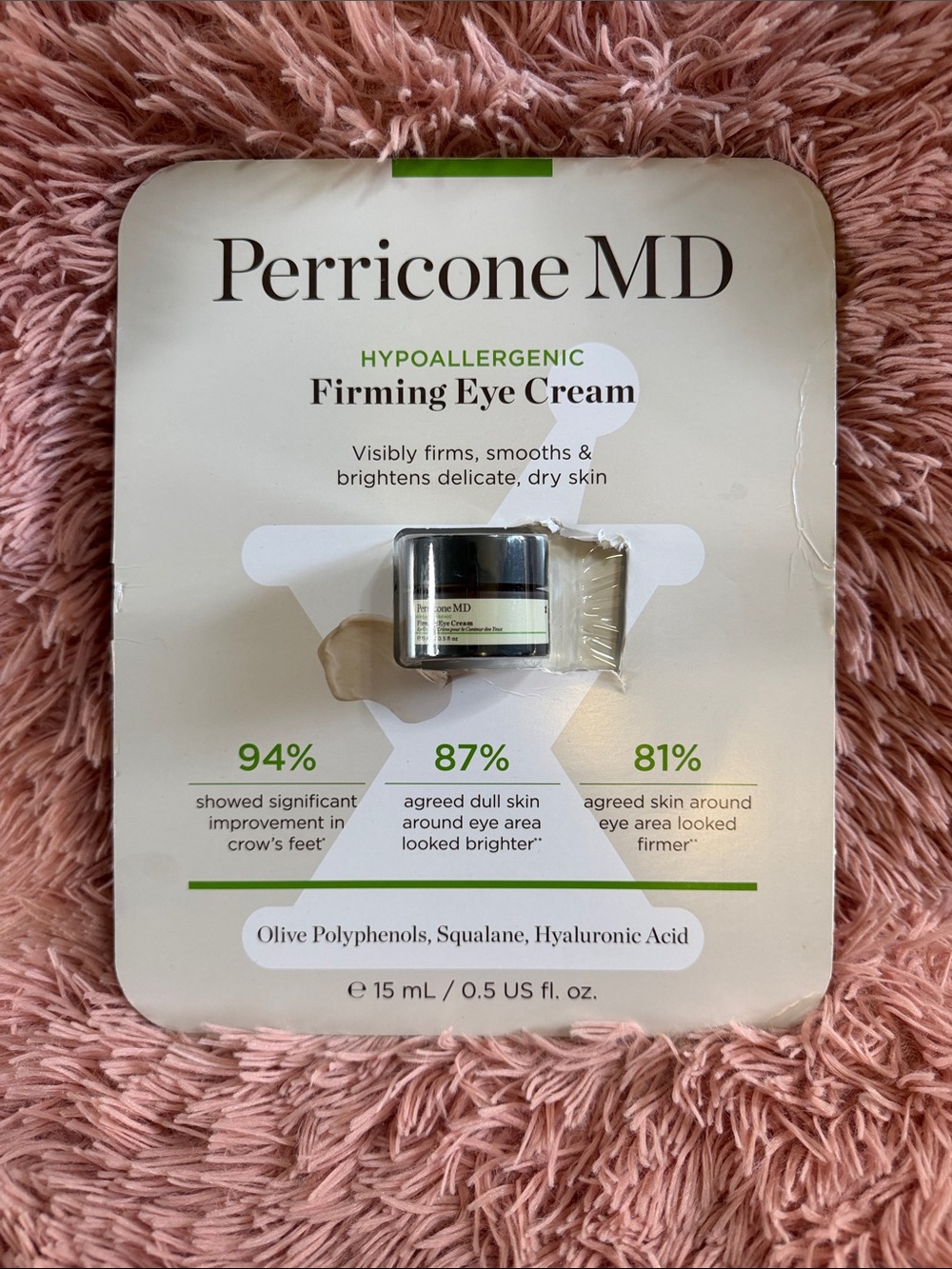 Perricone MD Firming Eye Cream - Cream & Green Accents